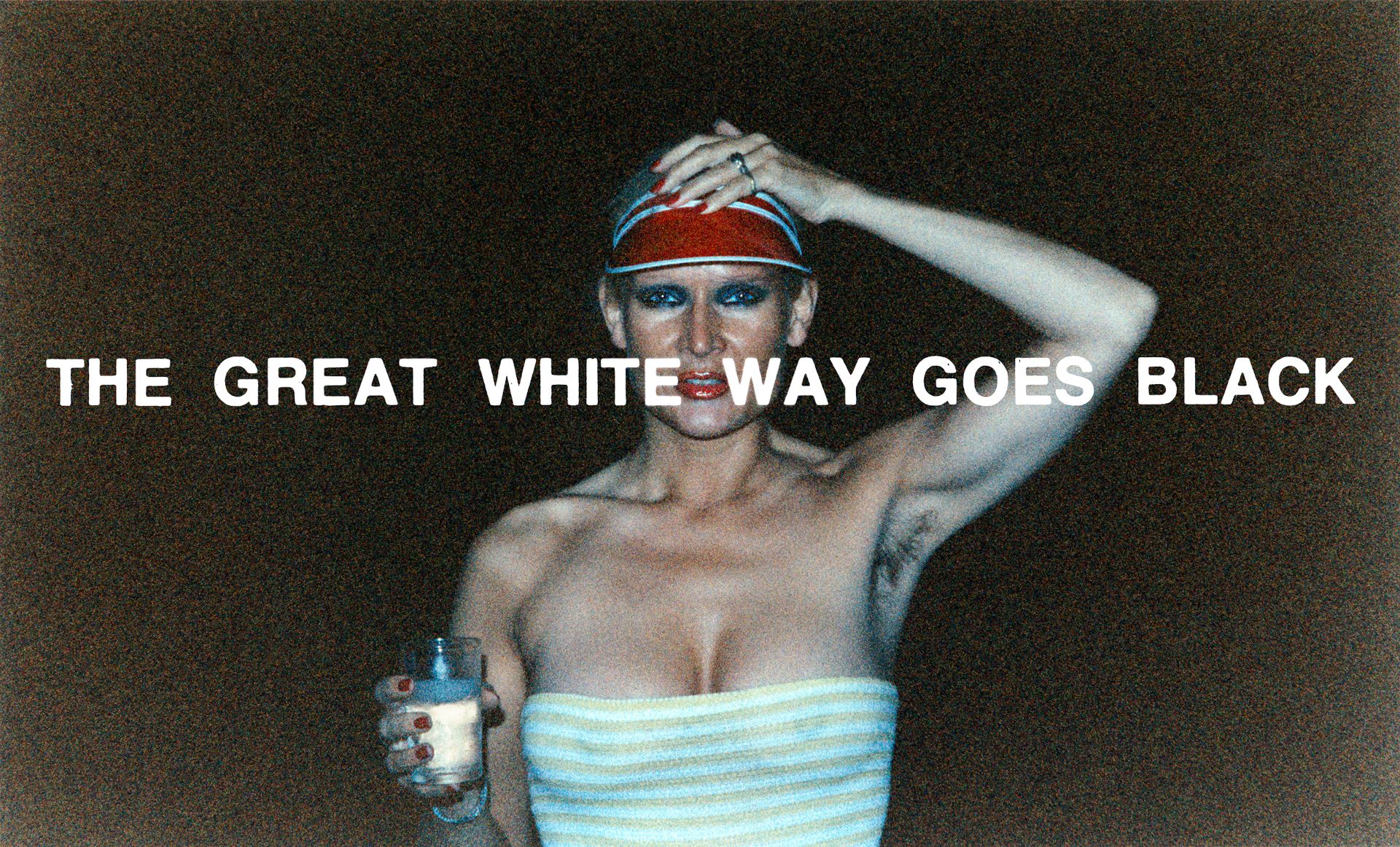 Katharina Sieverding, Grossfoto IX/77, THE GREAT WHITE WAY GOES BLACK, 1977