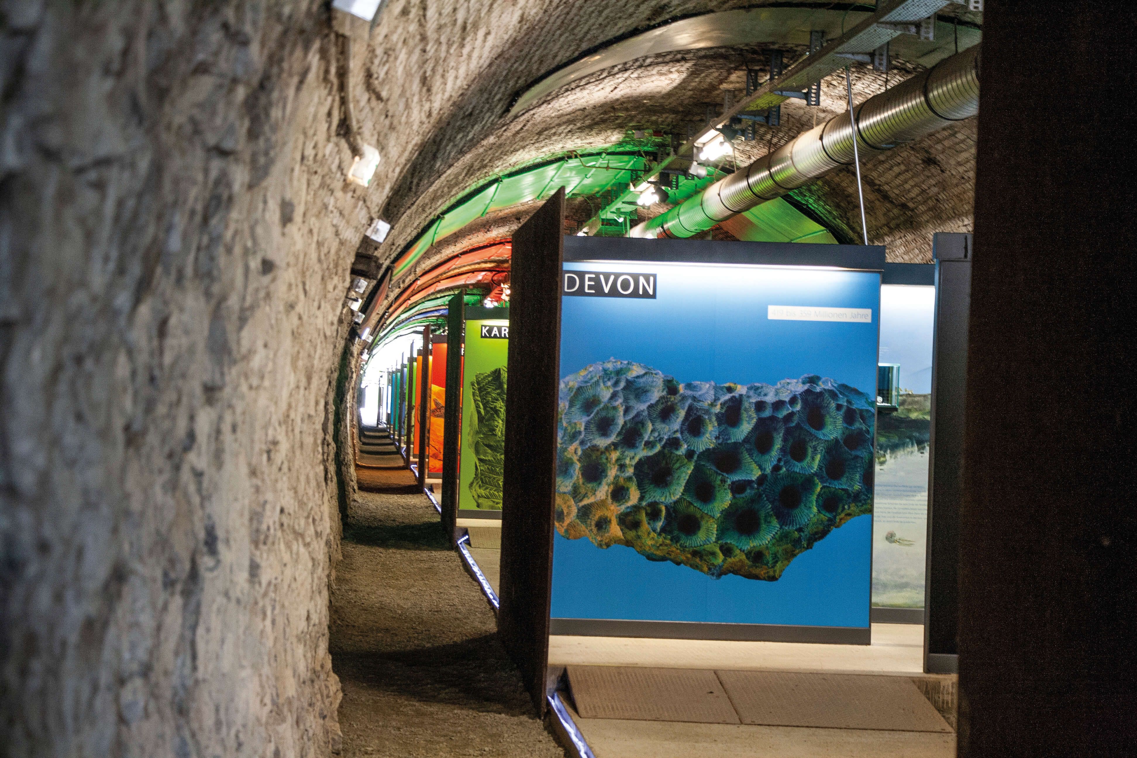 Exhibition room Zeittunnel Wülfrath