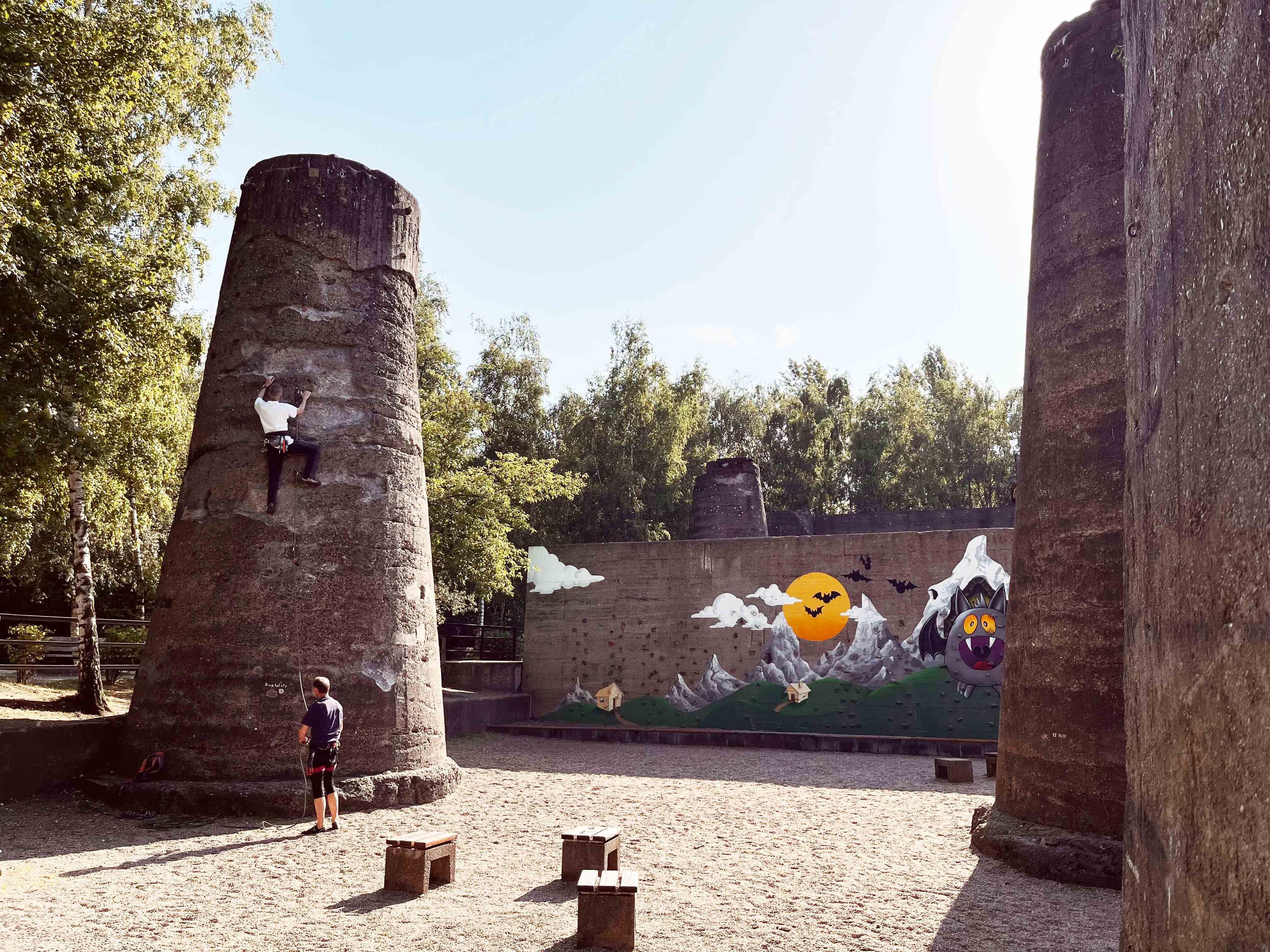 Klettern im Landschaftspark Duisburg-Nord