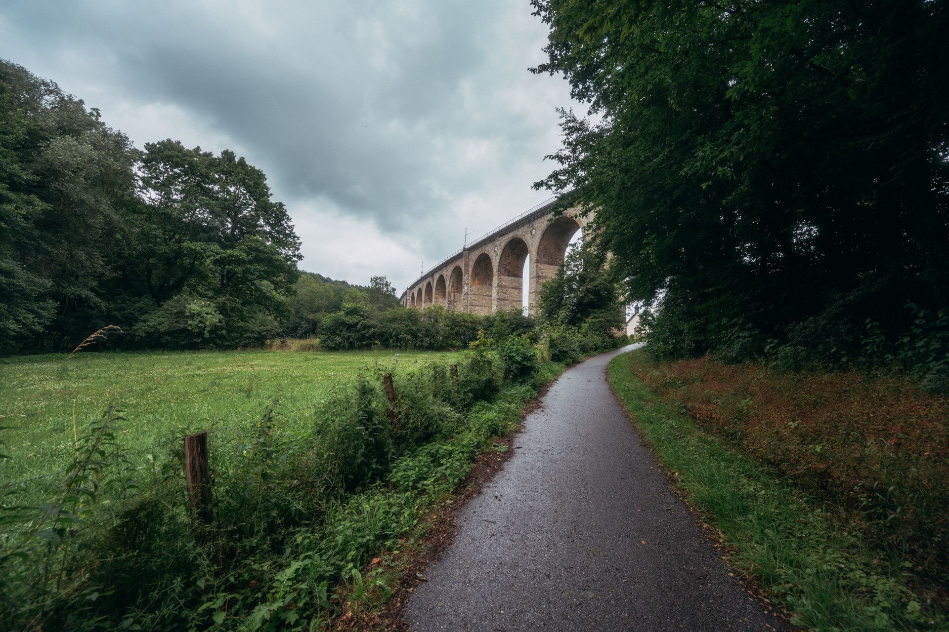 Viaduct with trees near Altenbecken