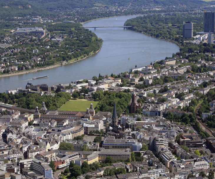 Aerial photograph of Bonn