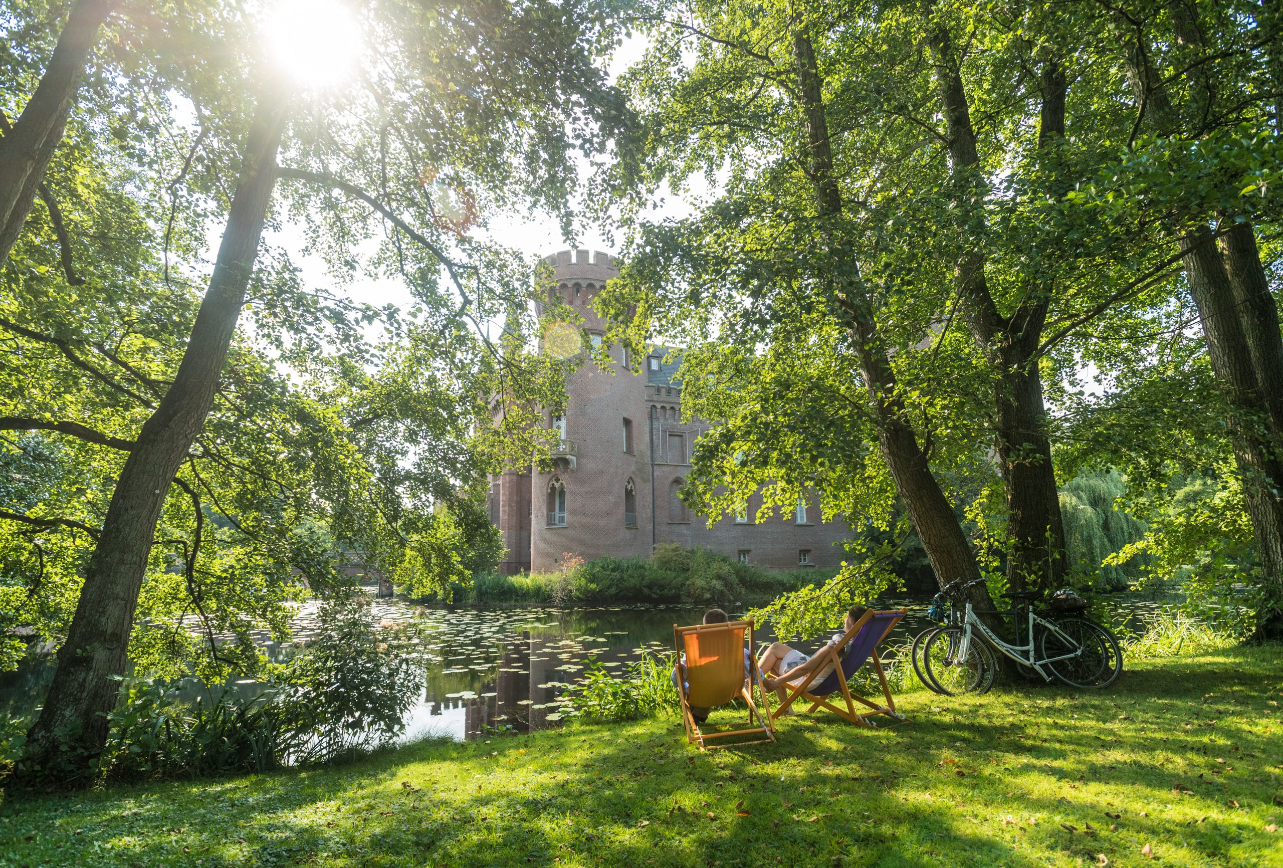 Moyland Castle on the Rhine Cycle Route