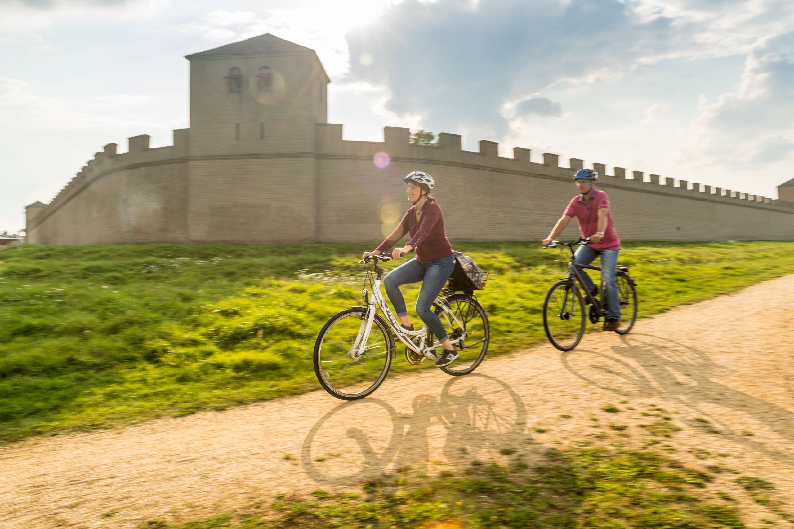 Cyclists in Xanten