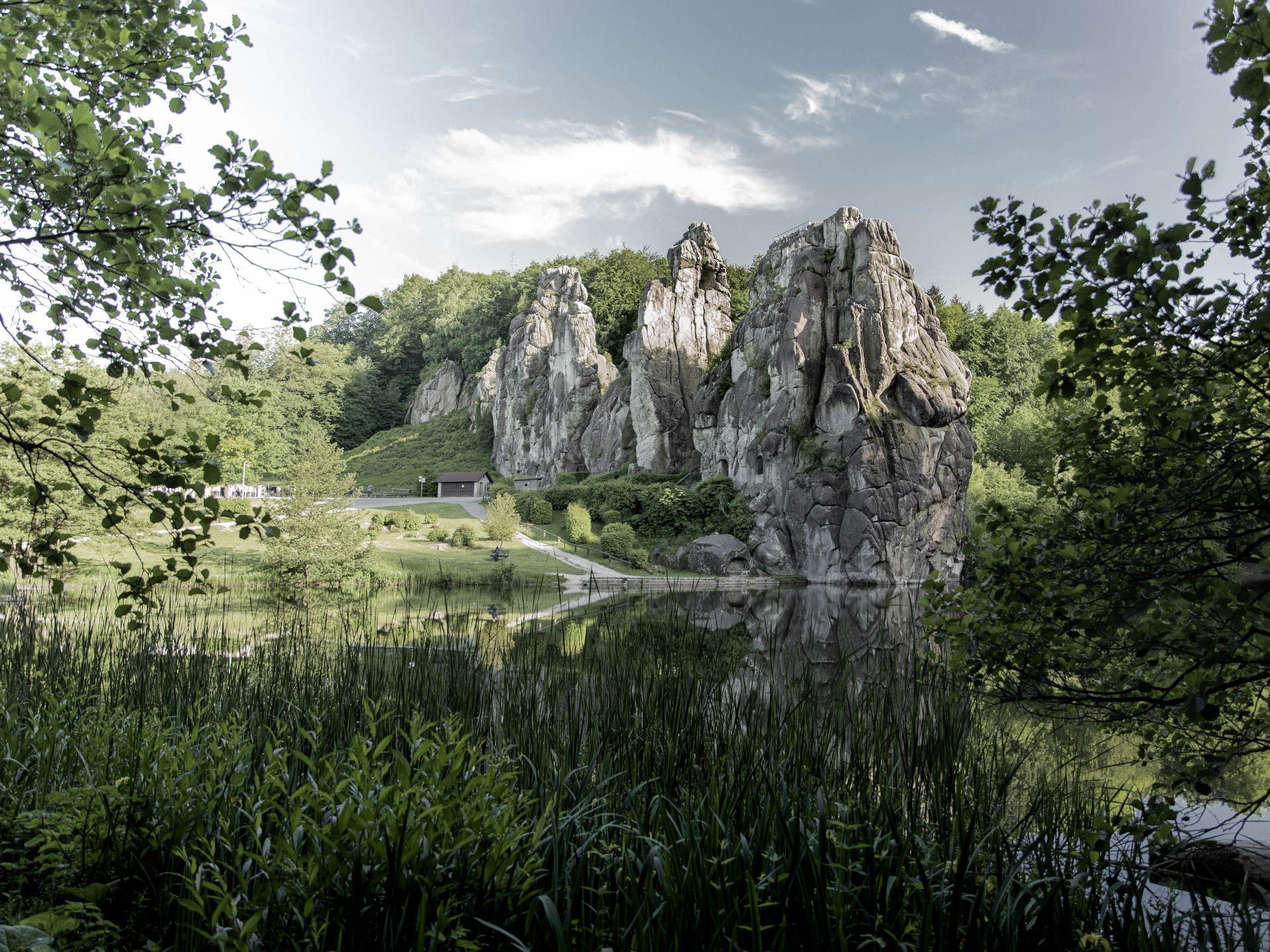 Externsteine in Horn Bad Meinberg, Teutoburg Forest