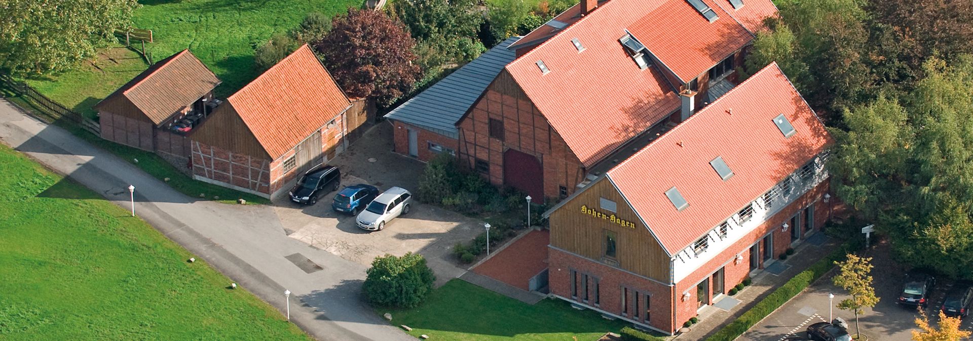 Aerial view of Hohenhagen House