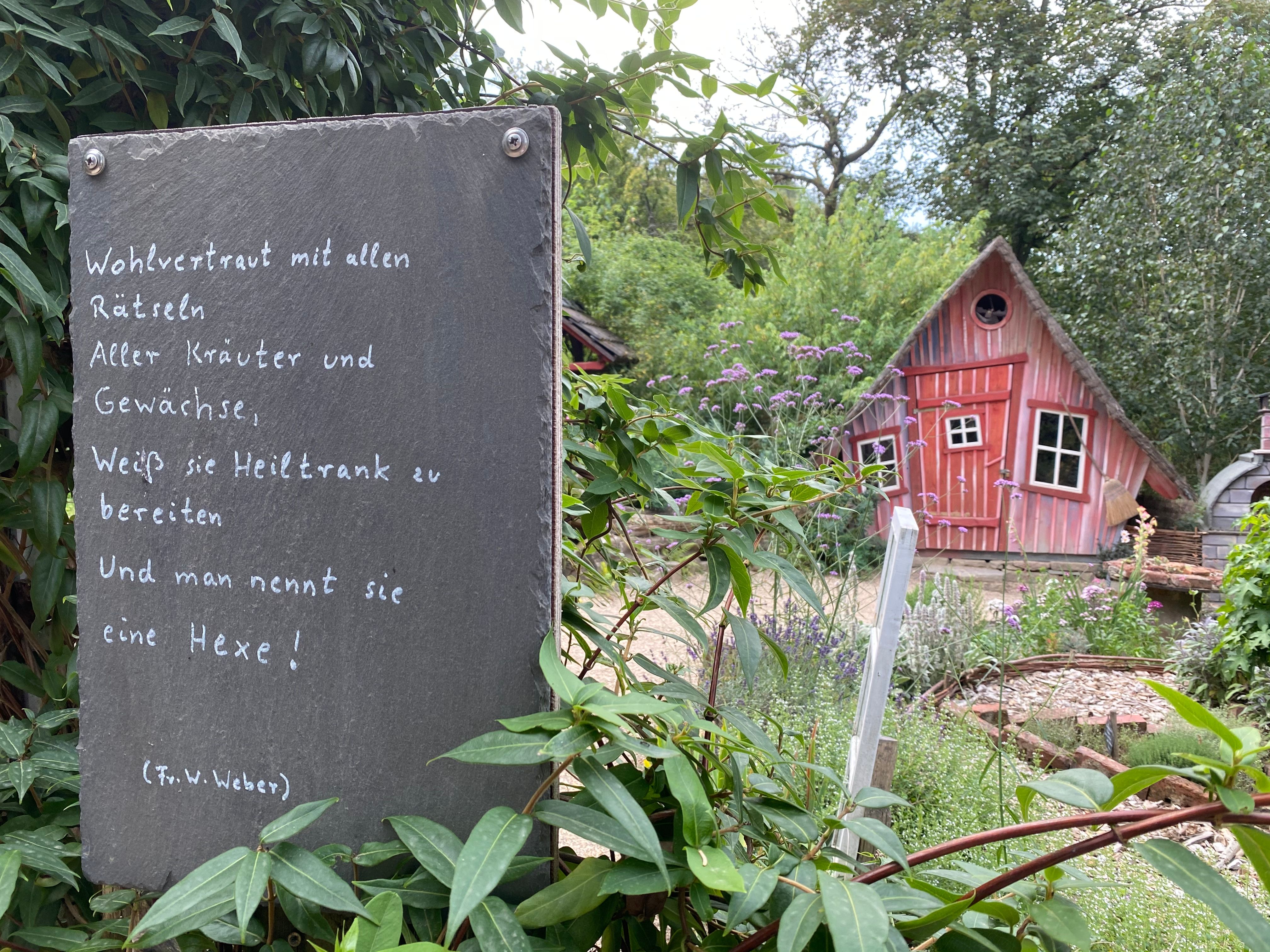 Witches' cottage in the witches' garden