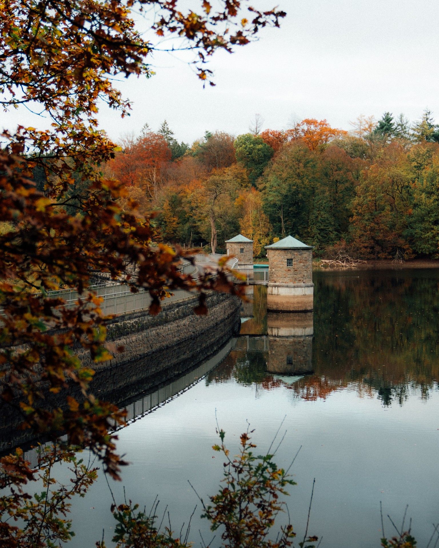 Neyetalsperre dam in the Bergisches Land region