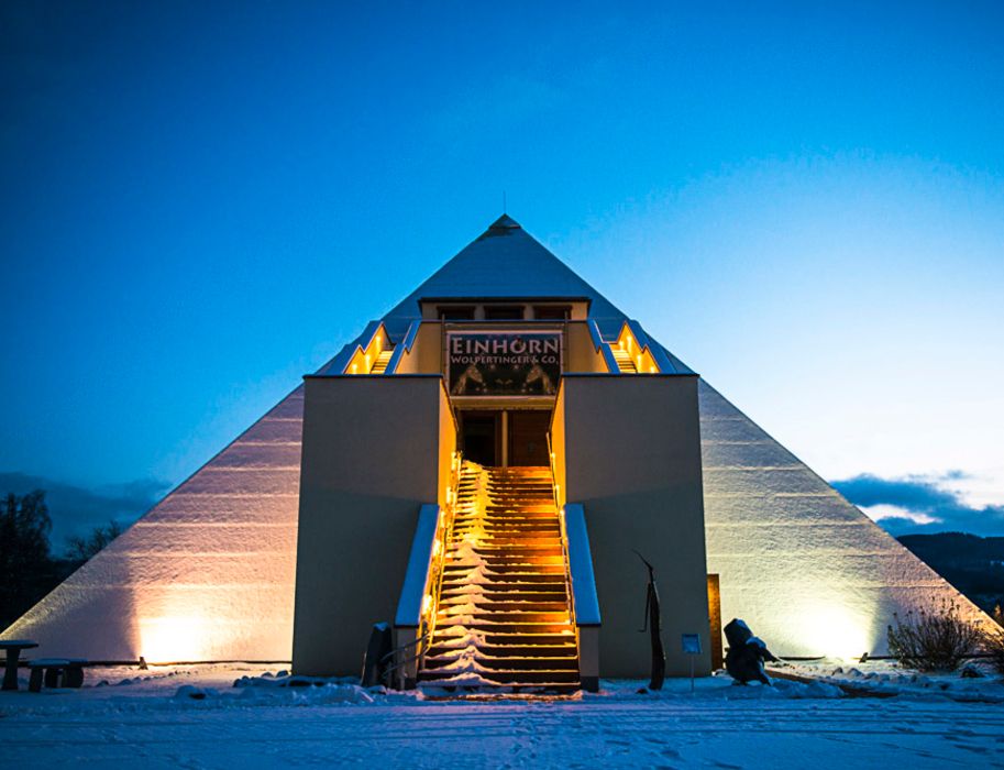 The exhibitions of the Galileo Park are housed in the Sauerland Pyramids