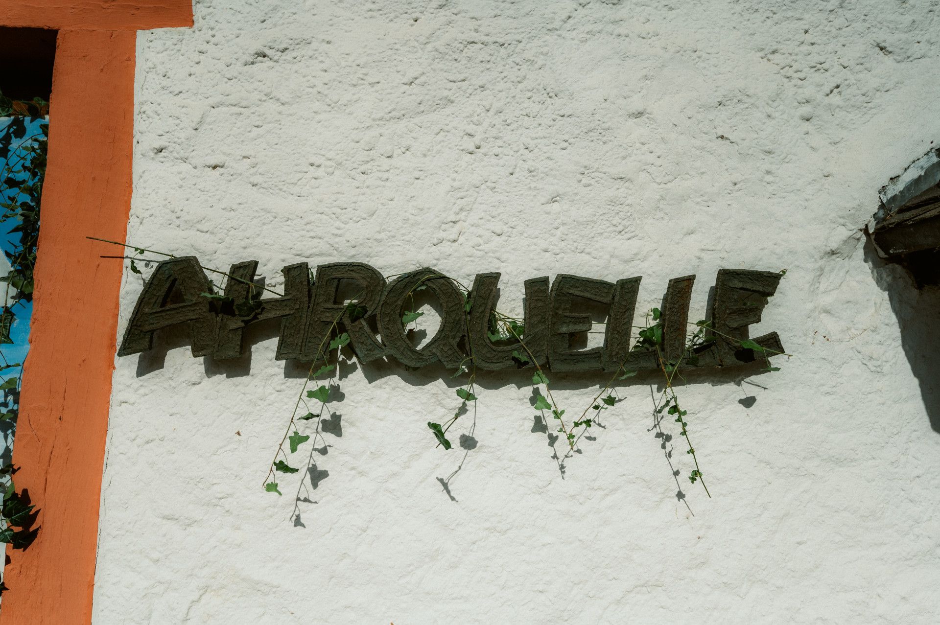 Lettering at the source of the Ahr in Blankenheim