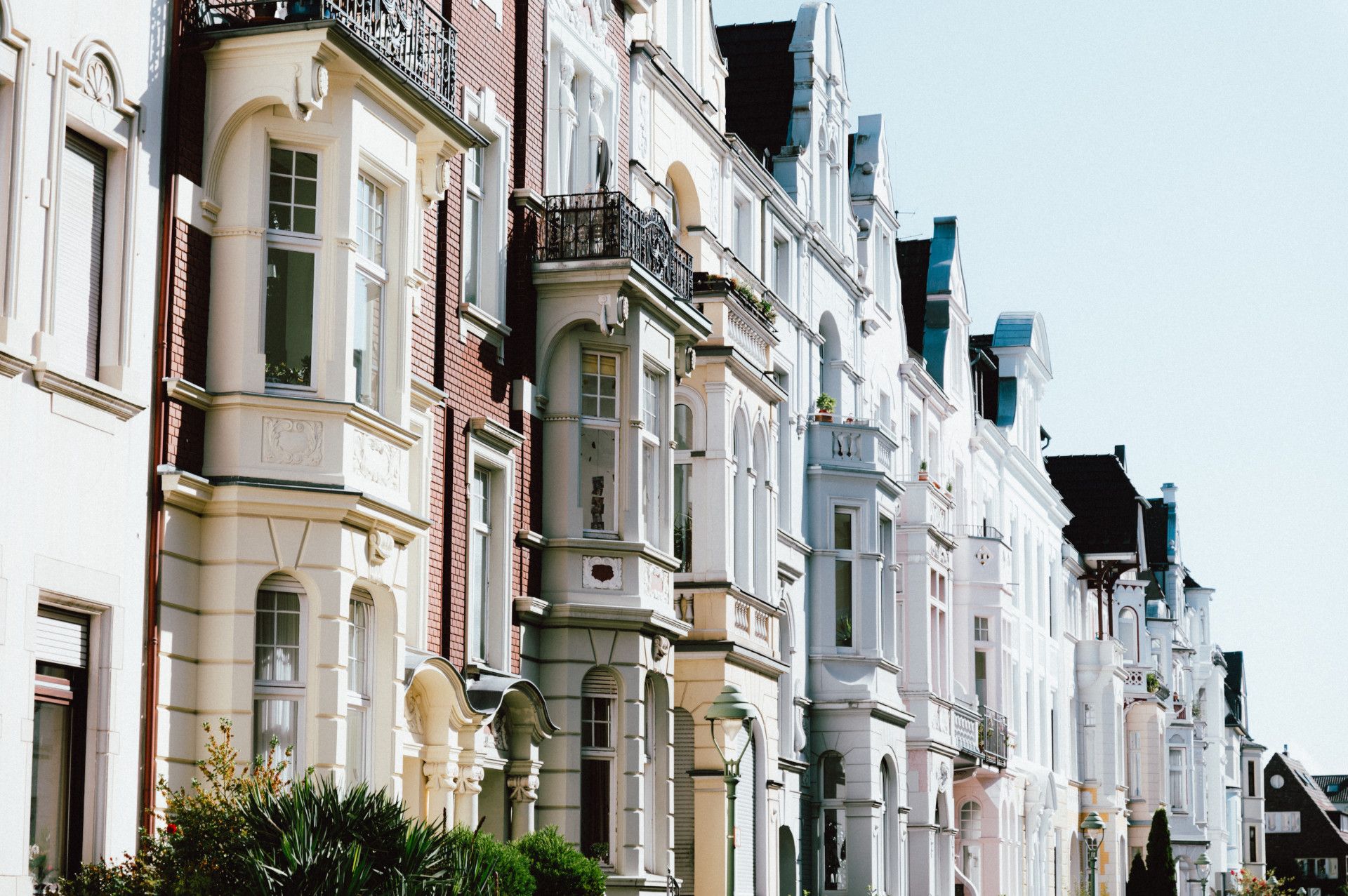 Old buildings Rittershausstrasse Bonn