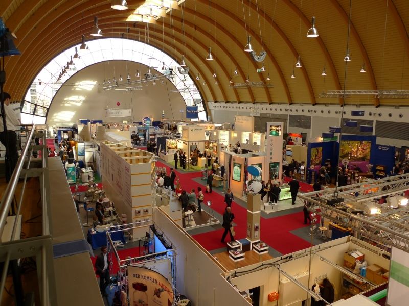 Trade fair exhibition hall