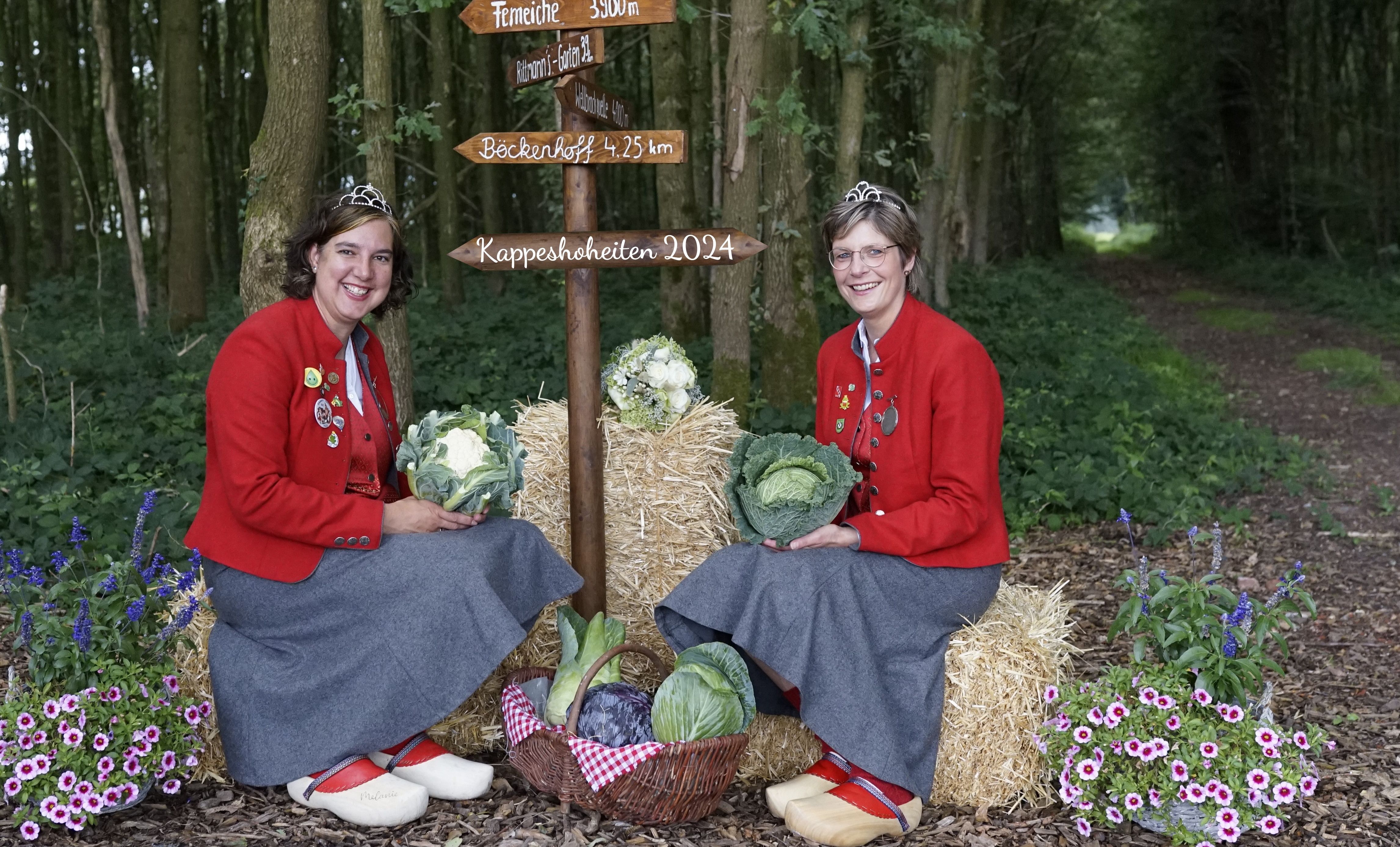 Kappes Queen Melanie I Stenkamp and Kappes Princess Birgitt I Grotendorst were the Kappes Highnesses in 2024, carrying the importance of cabbage into the world