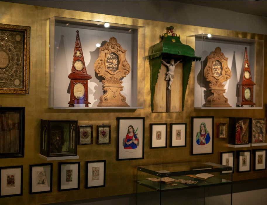 The museum's permanent exhibition houses a wide variety of religious treasures