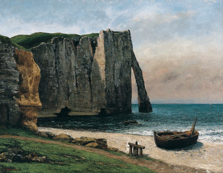 Gustave Courbet, The cliffs near Étretat, around 1896