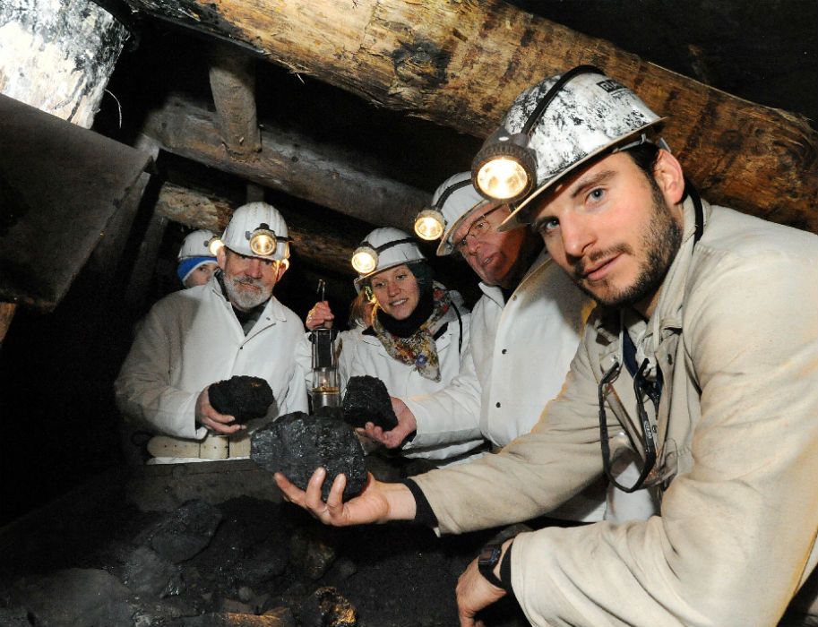 The "Hauerschicht" leads directly to the coal seam underground