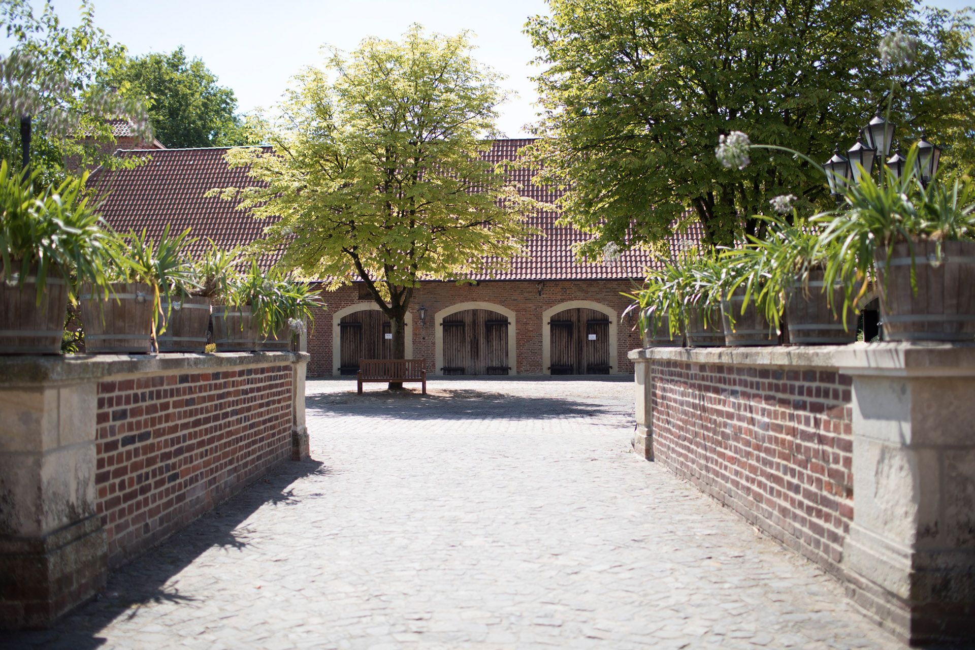 View of the outer bailey