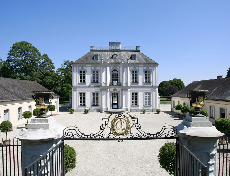 Falkenlust Palace served as a hunting lodge for the Elector of Cologne