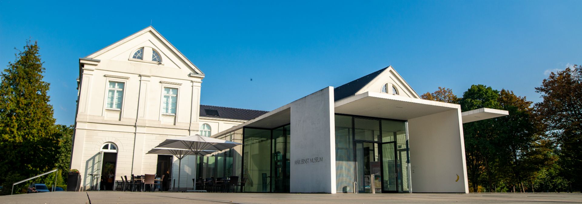 Exterior view with main entrance of the Max Ernst Museum Brühl