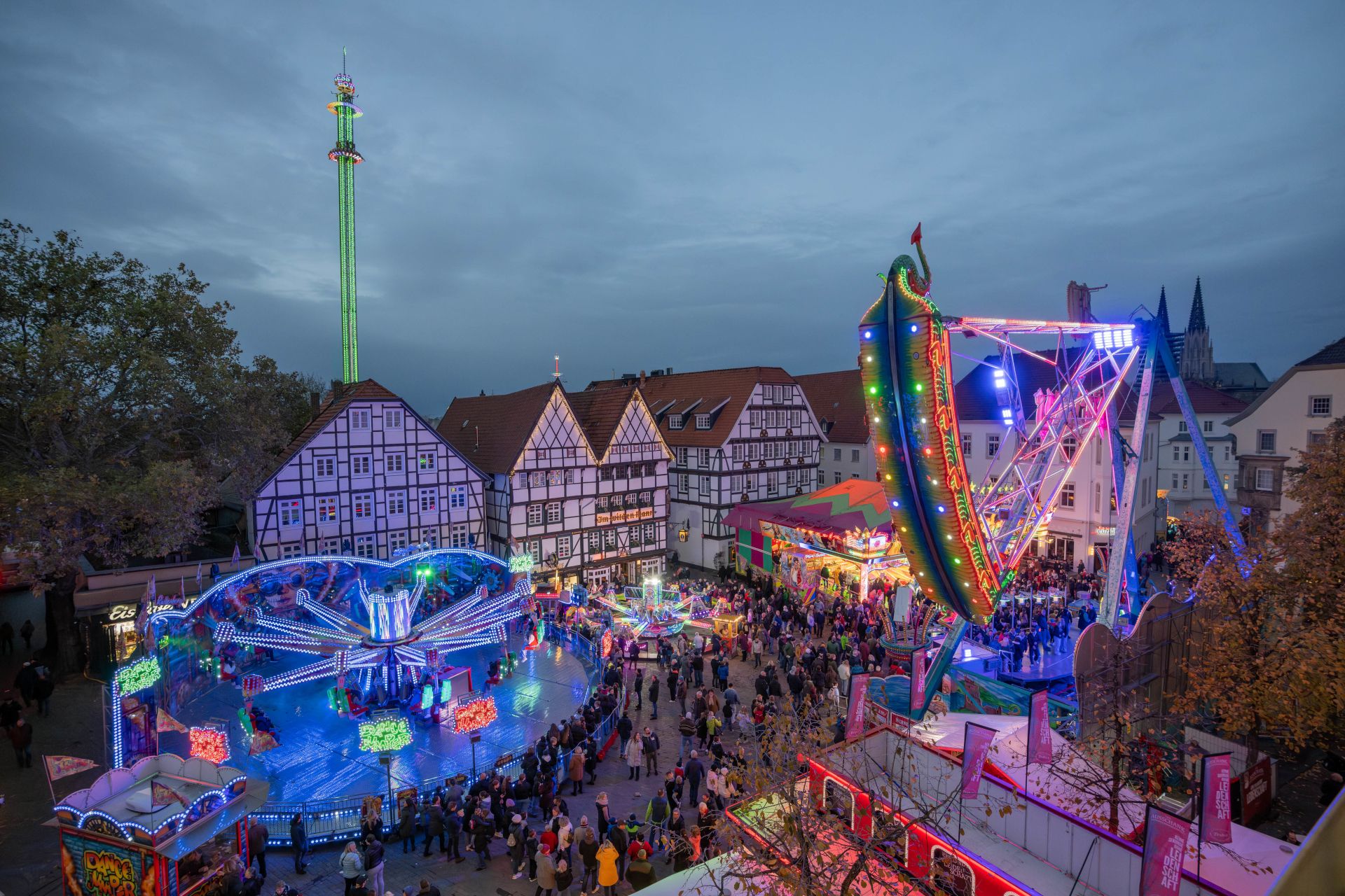 The All Saints' Fair takes place in the heart of Soest's old town