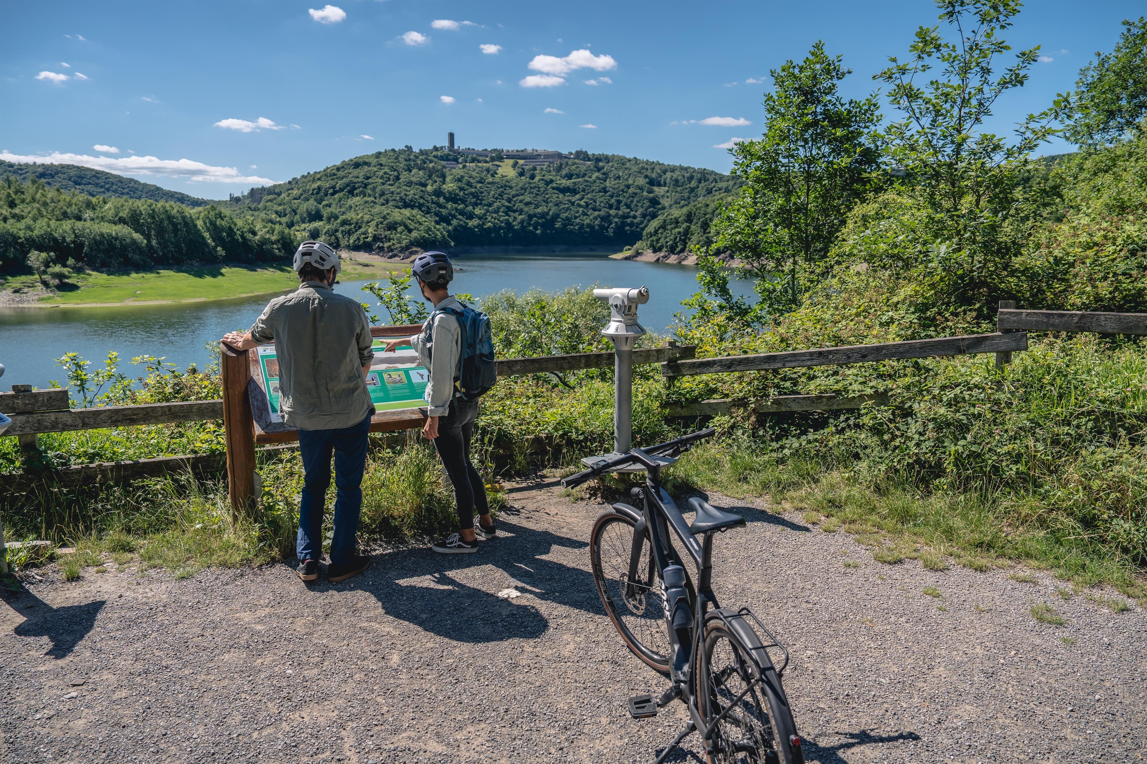 Bird watching station at Lake Urft