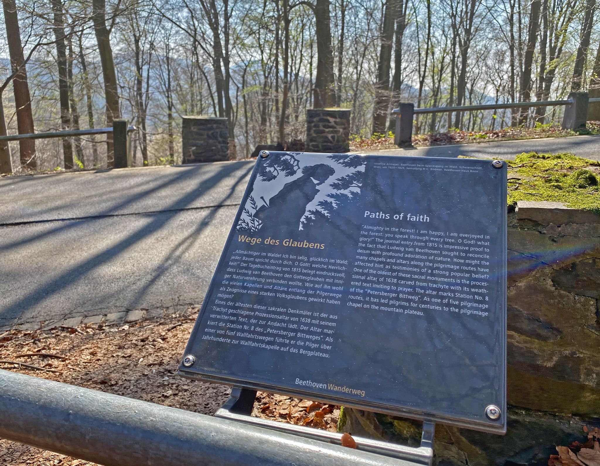 Information board on the Bittweg