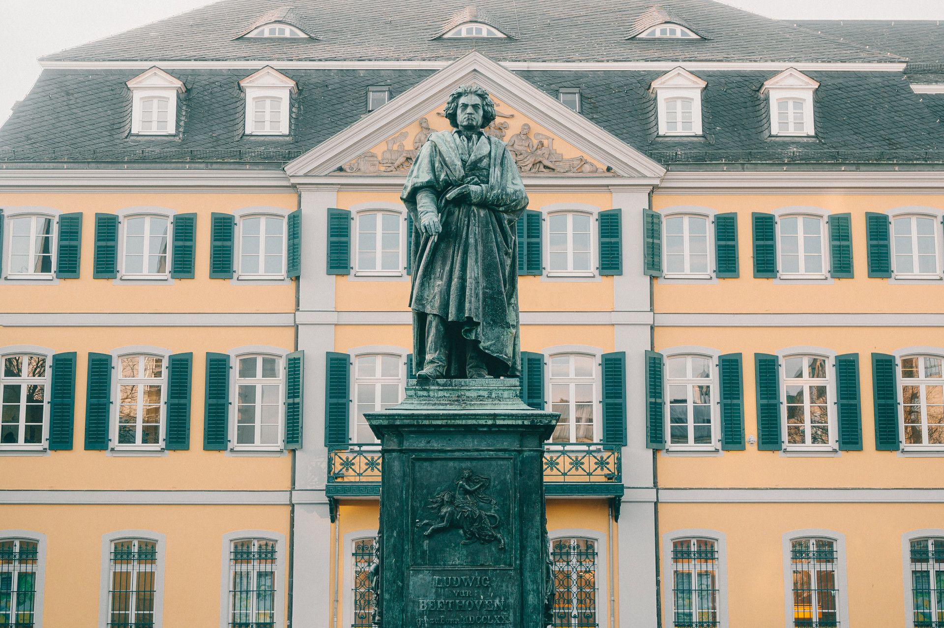 Beethoven monument on the Münsterplatz in Bonn