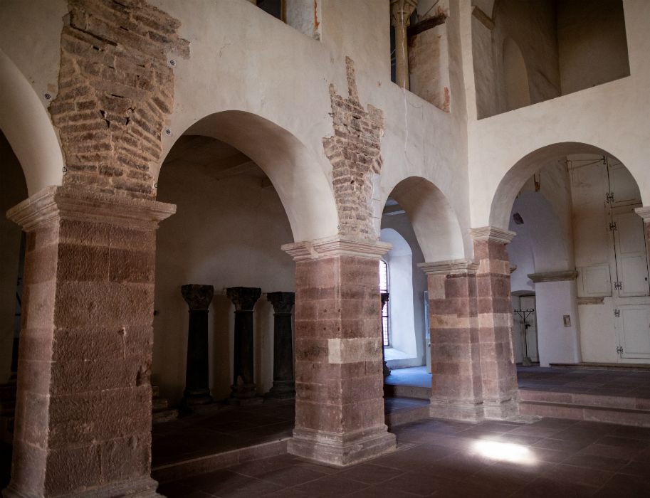 The Carolingian westwork in Corvey, here a view of the first floor, was declared a UNESCO World Heritage Site in 2014