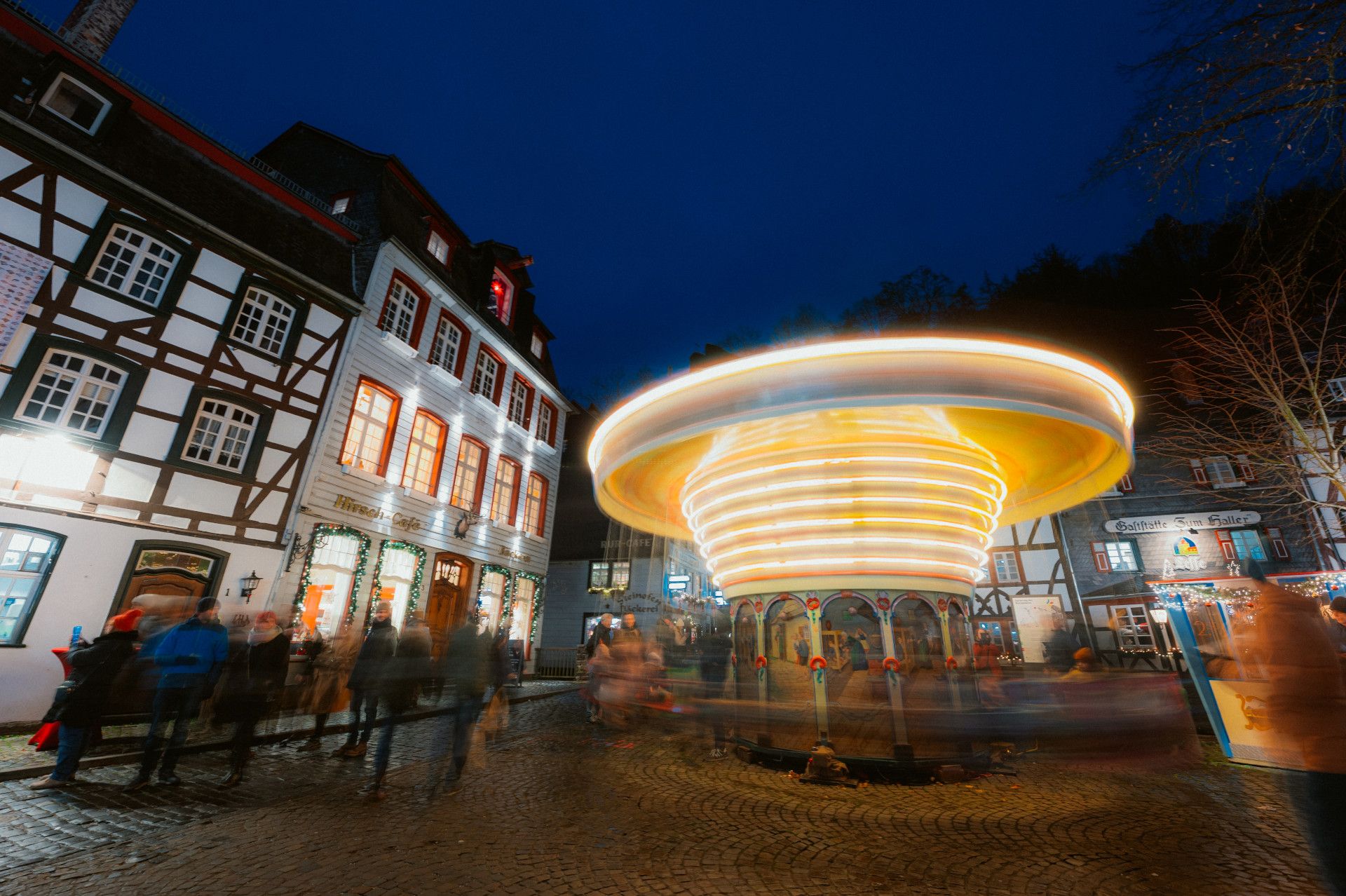 Monschau Christmas Market Carousel 