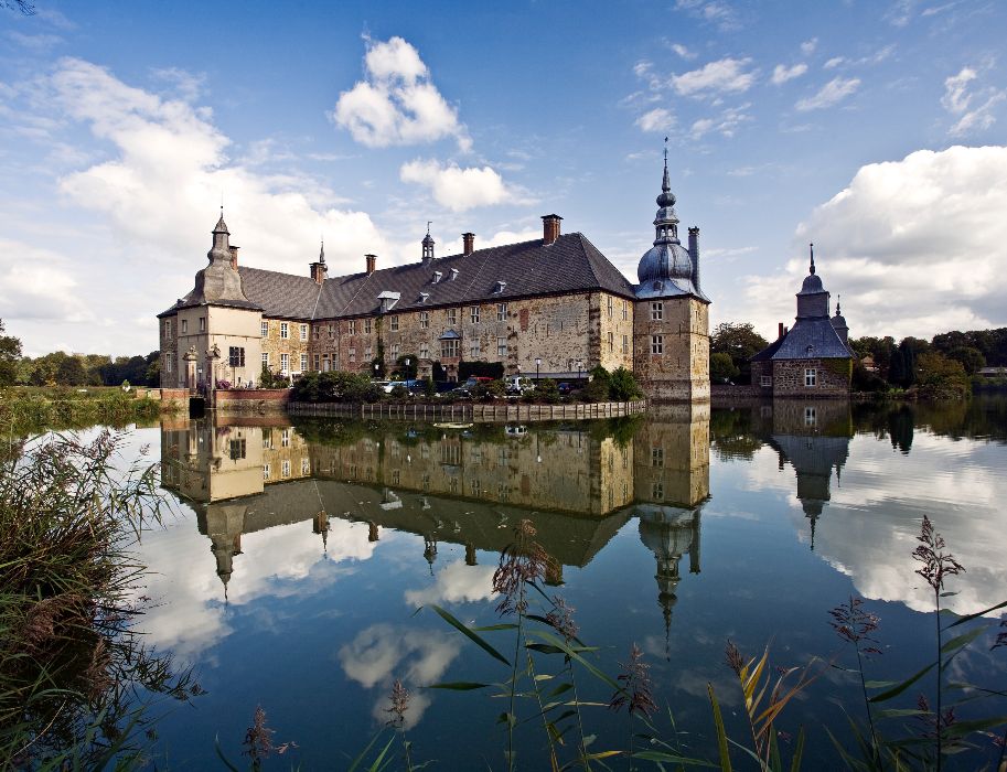 Lembeck moated castle seems to have come straight out of a fairy tale