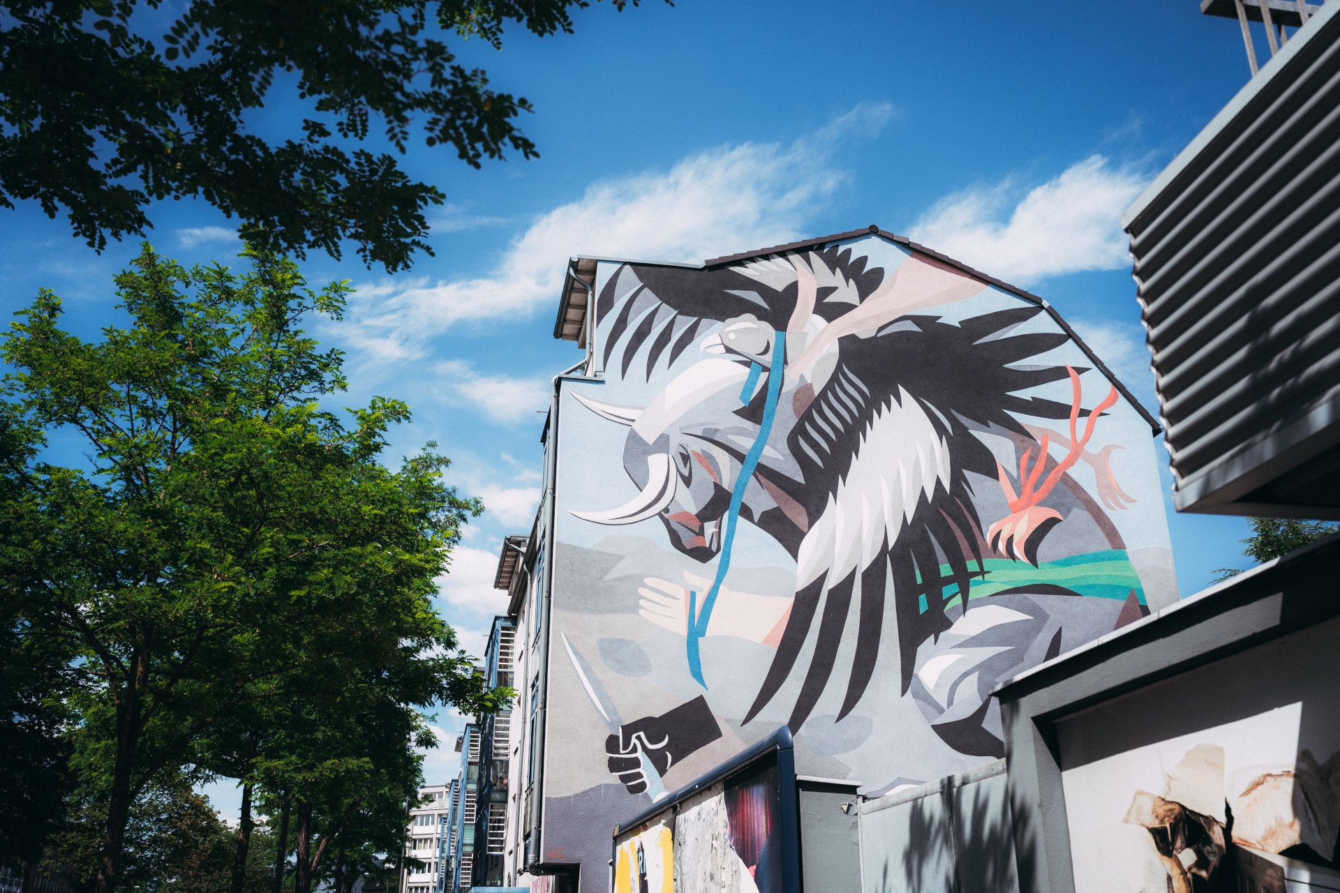 Street Art Cologne house facade