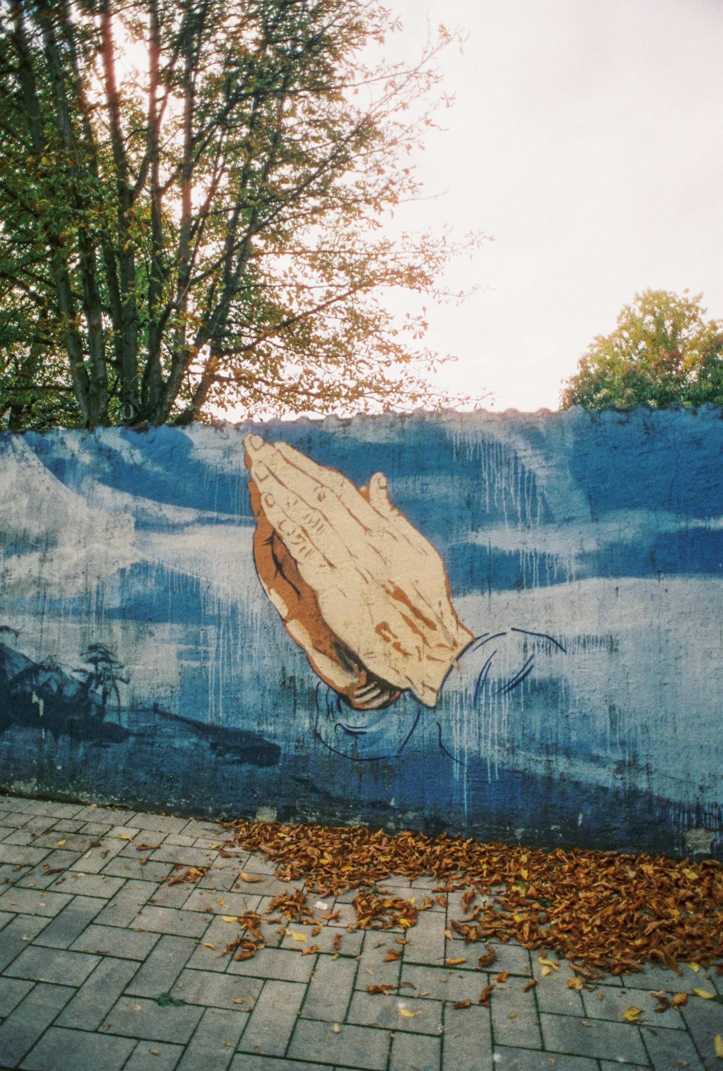 Graffiti on a monastery wall 