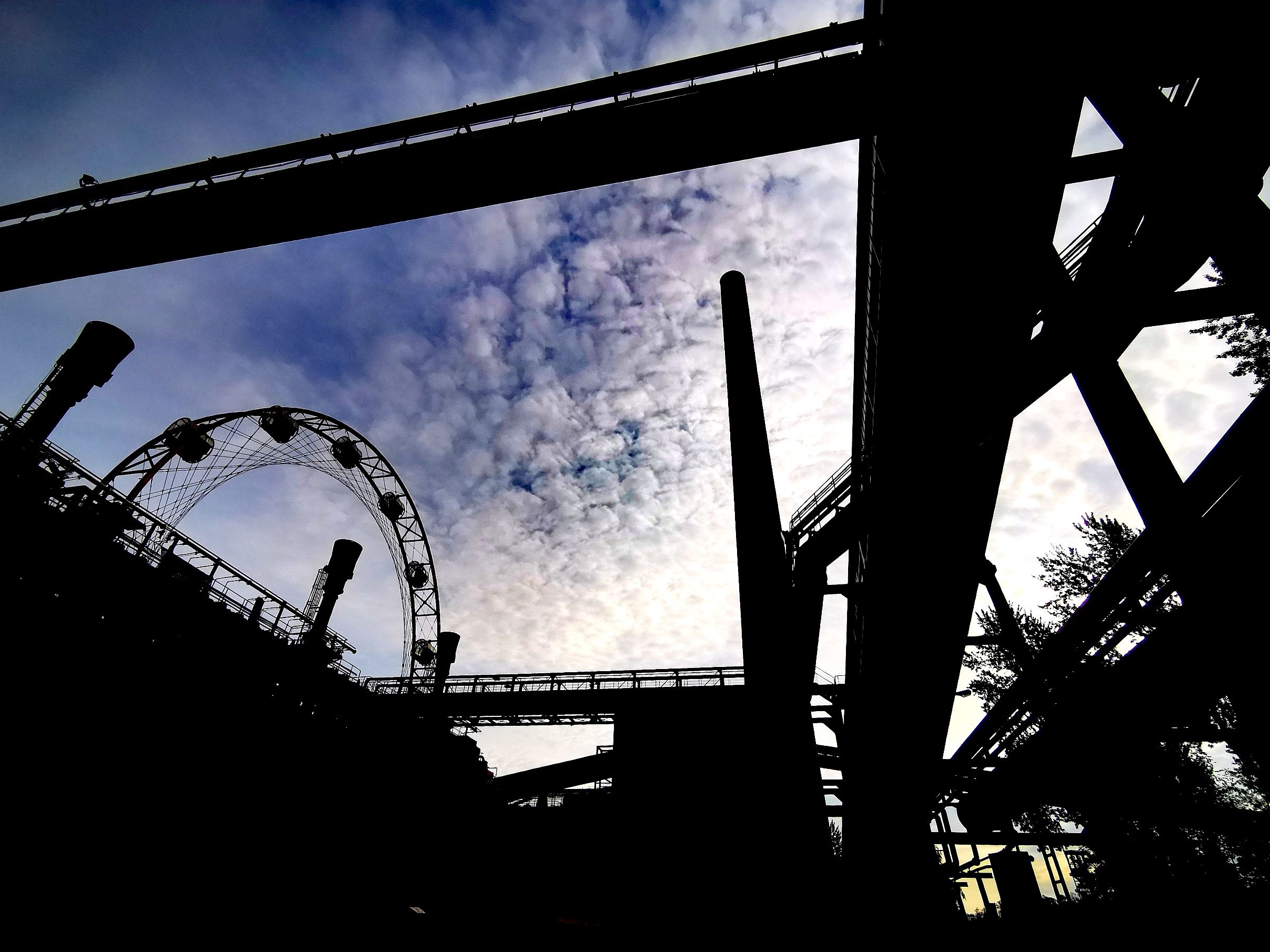 Silhouette of the Zollverein coking plant